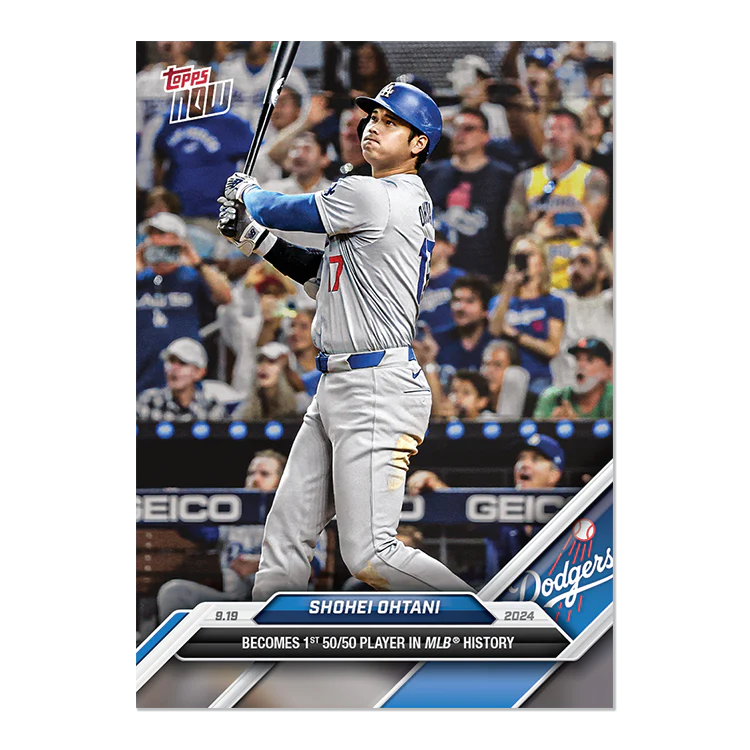 Shohei Ohtani 50/50 - 2024 MLB TOPPS NOW® Card 722 (Raw)